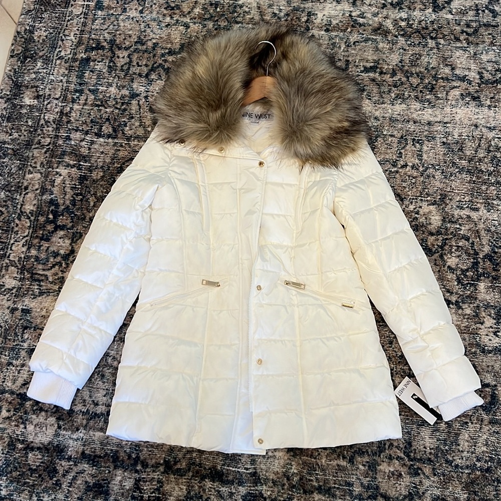 🆕 Nine West Puffer Coat with Hood